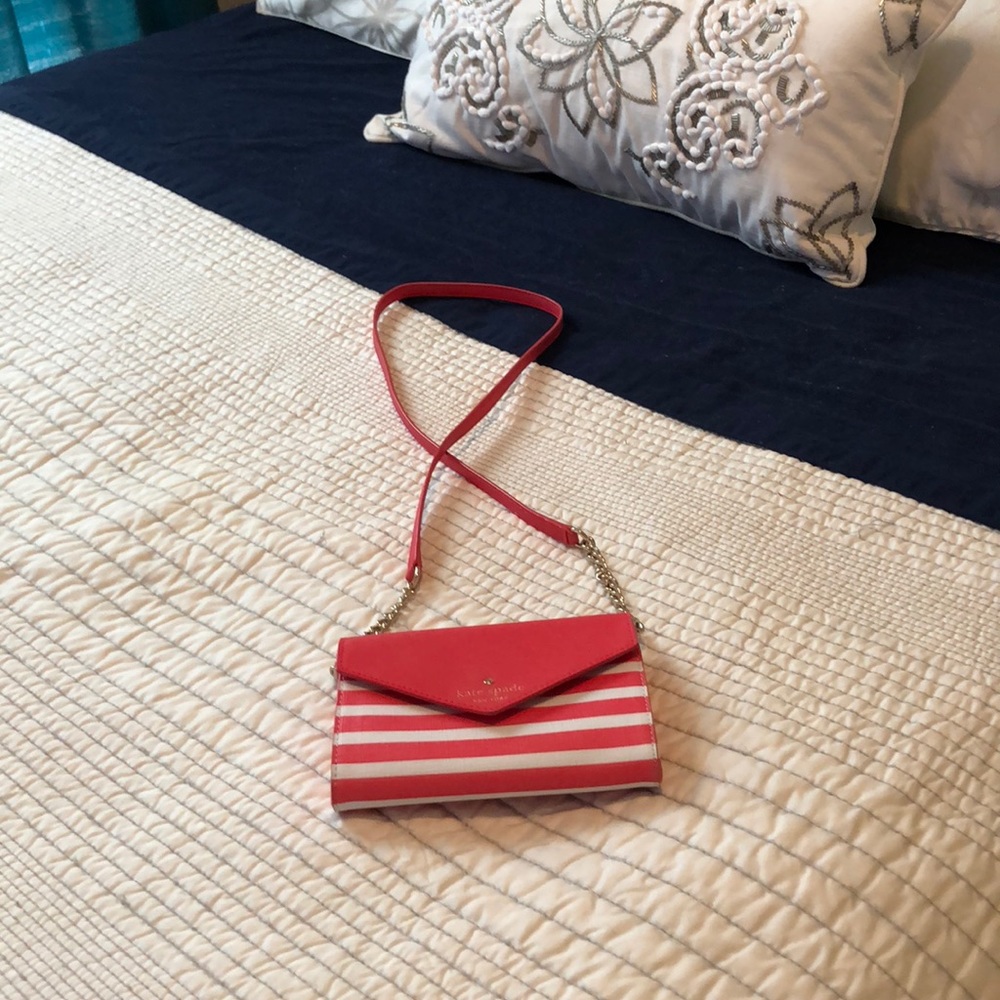 Kate Spade Red Coral crossbody purse